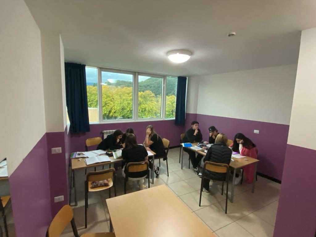 Sala studio del Convitto Costaggini