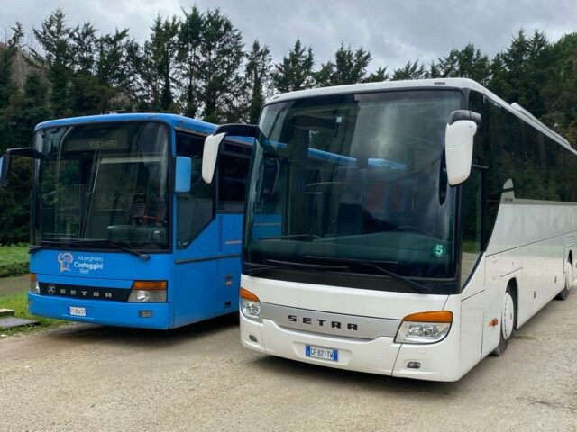 I pullman per gli spostamenti dei convittori del Convitto Costaggini