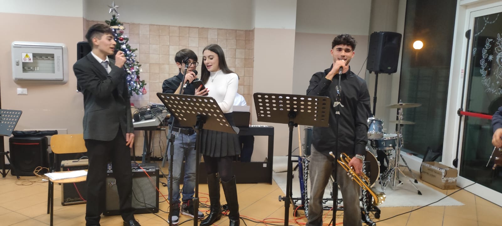I solisti del Convitto sul palco con tromba